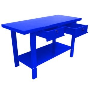 mesa banco de taller con dos cajones