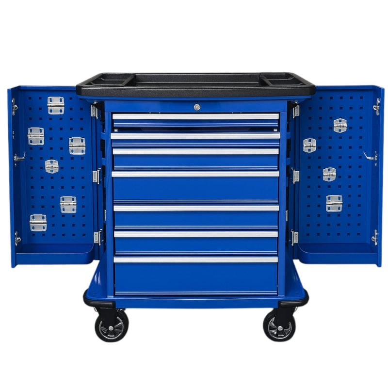 Mueble Móvil Porta Herramientas de Seis cajones con Guarda Objetos