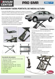 Ficha Tecnica Elevador Portatil PRO 6MR pdf