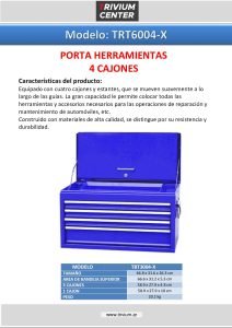 Ficha Porta Herraminetas TBT3004 X 4 cajones pdf