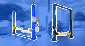 elevadores dos columnas piso libre o travesano al piso