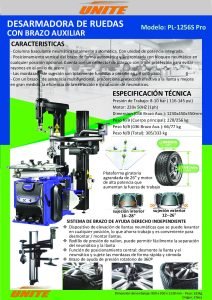 Desarmadora con brazo auxiliar para run flat 1256 S pro Trivium Center pdf