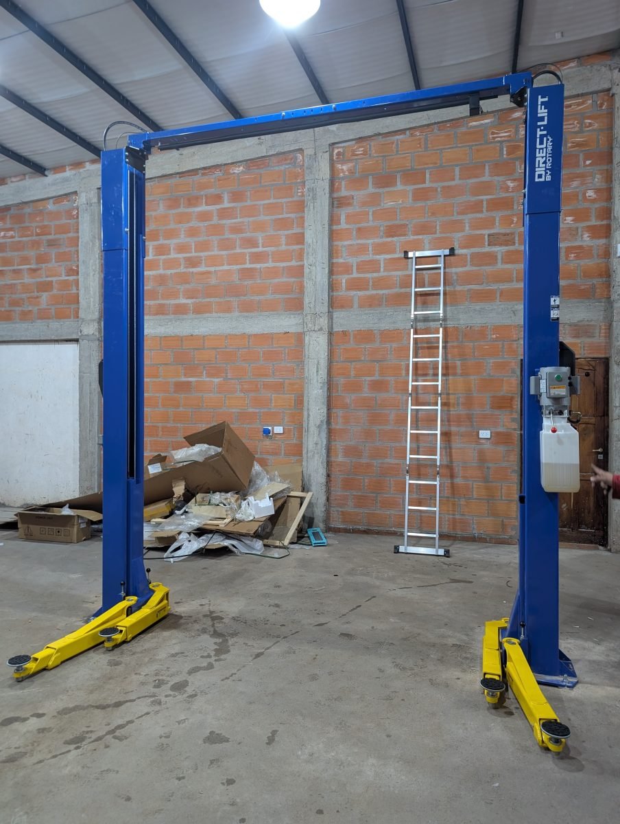 Equipamiento completo para Repuestera del Milagro: nueva instalación Trivium Pro en Las Lajitas, Salta 3 elevador dos columnas direct lift dl9